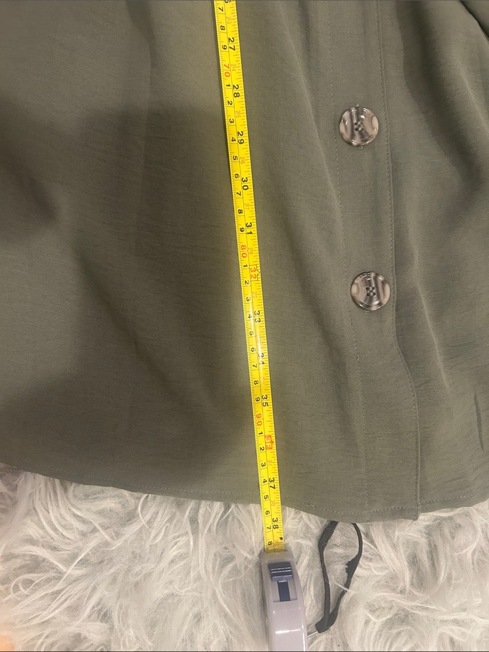 Emma & Michele Olive Green Midi Dress with Tie Belt - Picture 5 of 5